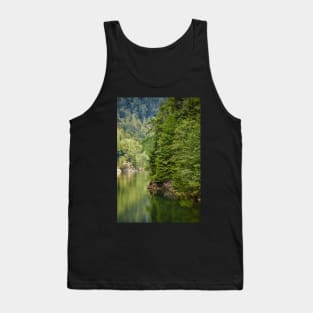 Lake and pine trees Tank Top